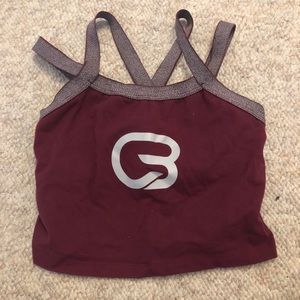 Cyclebar Cropped Top inside bra